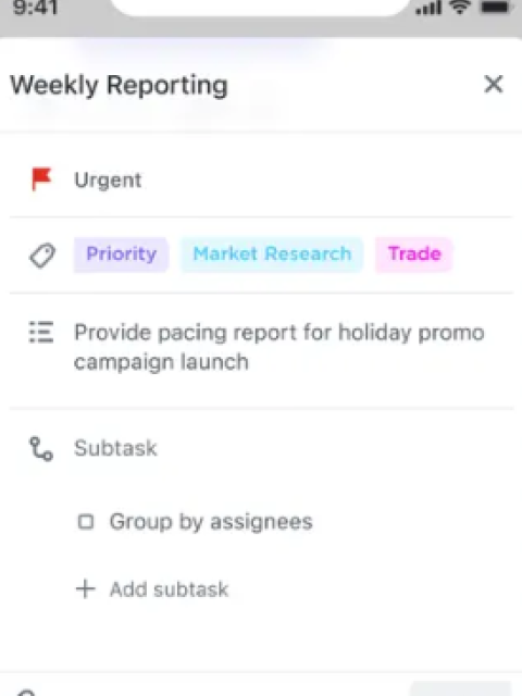 ClickUp screenshot