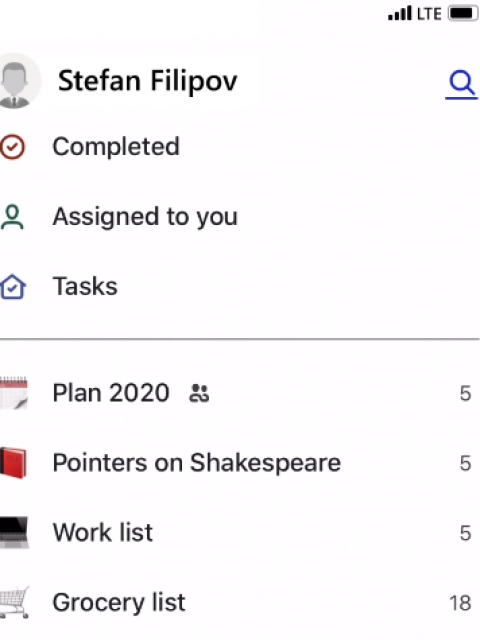 Microsoft To-Do screenshot