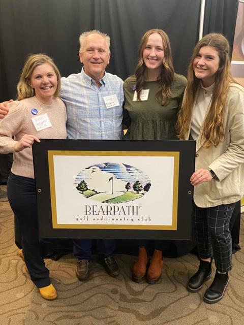 Kalie Dahl with Bearpath Golf & Country Club staff at Stout's Career Conference