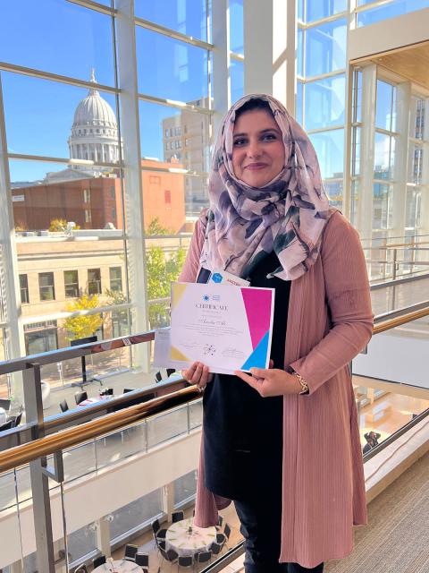 Areeba Ali, in Madison