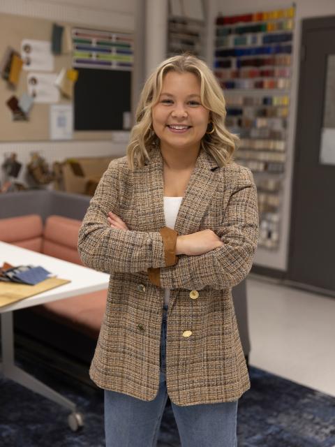 Inspiring grad Riley Henk
